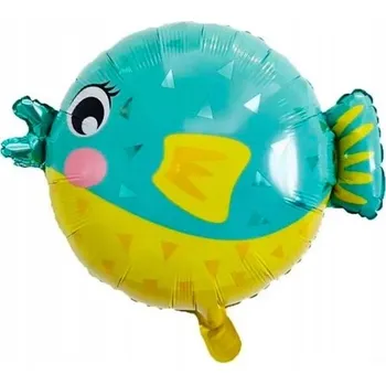 Balónek FÓLIOVÝ BALÓNEK RYBA RYBIČKA 55 CM ZVÍŘE MOŘSKÁ ZVÍŘATA KORÁLOVÝ ÚTES