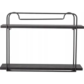 Obývací pokoj Kovová police Bloomingville 45 x 13 cm černá