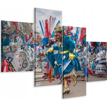 Obraz Vícedílný obraz KARNEVAL v Bolívii 3D 120x75