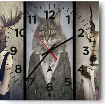 Hodiny Nástěnné hodiny do obýváku 40x40 Abstrakce Tiché hodiny Skleněné hodiny Bez hlučnosti