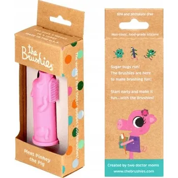 Zubní kartáček Kartáček kartáček na prst Brushies Prasátko