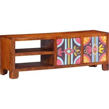 Televizní stolek vidaXL TV skříňka Multicolour 110x30x40 Masivní dřevo akácie [4016503]