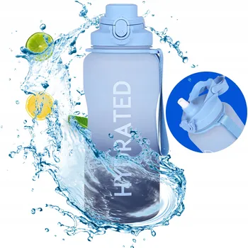 Láhev Ombre plastová lahev na pití s měrkou LÁHEV NA VODU tritan BPA Free 2,3 l