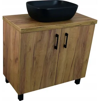 Koupelnový nábytek Koupelnová skříňka pod deskové umyvadlo ROSO GO 80-HD - zlatý dub/zlatý dub