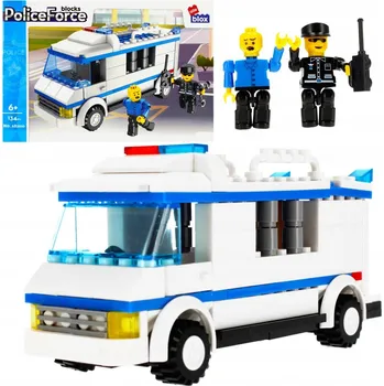 ostatní stavebnice Stavebnice Policie - Honička, 134 dílků Alleblox AB2010