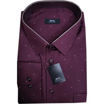 Pánská košile (kombinovaná) - s dlouhým rukávem - v nadměrné velikosti 0012 B