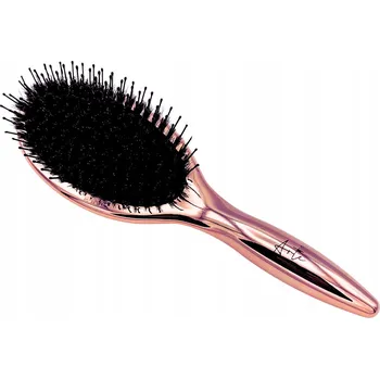kartáč na vlasy ARTE kartáč na rozčesávání vlasů s kančími štětinami SUPREME Rose Gold s kuličkami