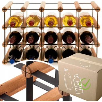 Stojan na víno Stojan na víno RW-8 5x3 regál olejovaný na 15 lahví