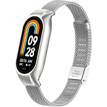 Náramek Náramek pro Mi Band 7 STŘÍBRNÝ pro Xiaomi 15mm stříbrný