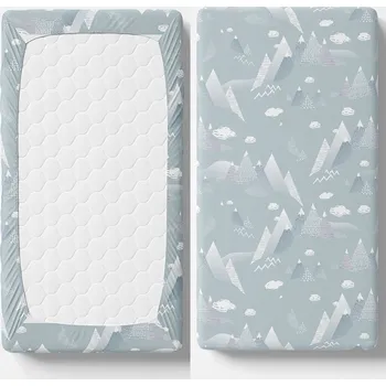 Prostěradlo PROSTĚRADLO BAVLNĚNÝ SATÉN 100% S GUMOU DO POSTÝLKY 60x120 - FERETTI