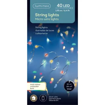 Vánoční dekorace Vánoční osvětlení na stromeček Lumineo do interiéru 1,95 m 21 - 50 žárovek