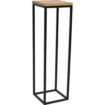 Stojan na květiny DRŽÁK NA KVĚTINÁČ STOJAN NA KVĚTINY LOFT DUB CRAFT ZLATÝ H84 KoyGarden