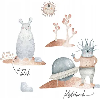 Obraz NÁLEPKY NA ZEĎ PRO DĚTI – KOSMICKÁ SADA