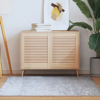 Interiérové dveře vidaXL Nábytková dvířka lamelový design 2 ks 61,5x49,4cm borovice [151155] Barva: Přírodní