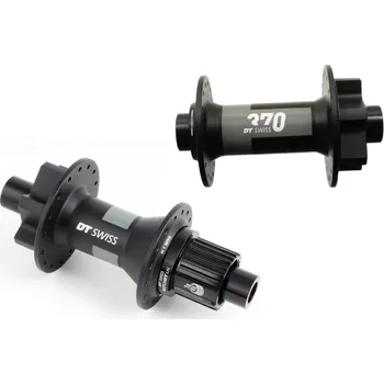 Náboj kola DT SWISS DT 370 Disc 6-děr 15x110mm BOOST 32-děr přední náboj + Disc 6-děr Micro Spline 12x148mm BOOST 32 děr zadní náboj