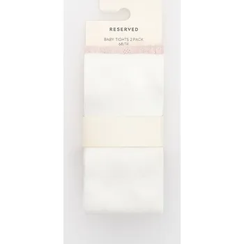 Kojenecké oblečení Reserved - Sada 2 punčocháčů - pudrově růžová - 313DW-39X - 313DW-39X-U80