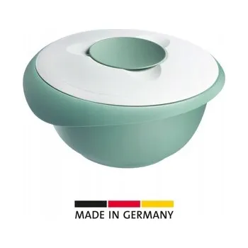Mísa na míchání s dvoudílným víkem, 3,5 l, mátová/bílá