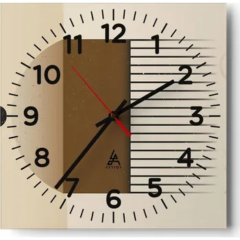 Hodiny Kuchyňské nástěnné hodiny 30x30 Abstrakce Skleněné hodiny do obýváku Moderní Tiché