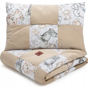 Povlečení Povlečení pro děti, přikrývka 100x140 cm s plochým polštářem 40x60 cm, patchwork