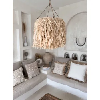 Závěsné svítidlo Boho Rafia SURYA