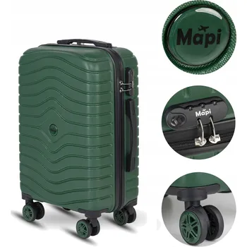 Mapi Střední tvrdý kufr ABS Mapi 75L zelený Premium 75 l