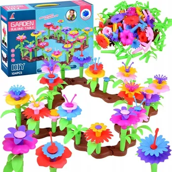 ostatní stavebnice Kreativní Stavebnice Záhon s květinami 104 dílků ZA4204