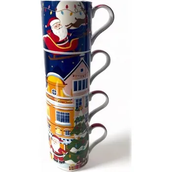 Hrnek Easy Life VÁNOČNÍ S HVĚZDIČKOU porcelánový 275 ml