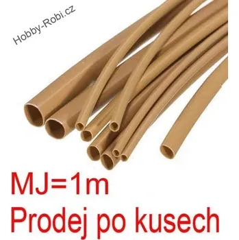 elektrický kabel Teplem smrštitelná bužírka 1,5/0,75 mm 1m hnědá