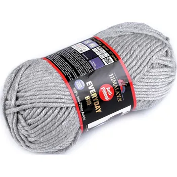 Příze Příze pletací Everyday BIG 100 g, barva 9 (70809) šedá holubí