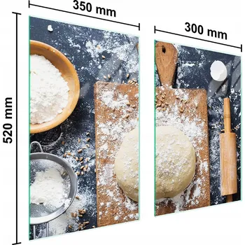 Kuchyňské prkénko Krájecí deska TMK ArtDeko sklo 2 ks