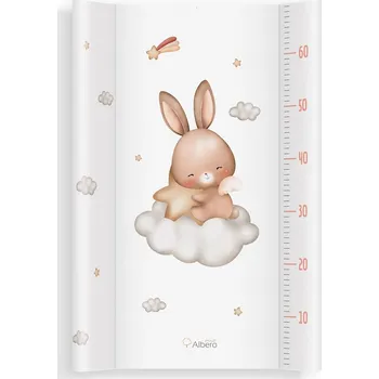 Přebalování ALBERO MIO Přebalovací podložka tvrdá 70x47cm - Králíček Abi