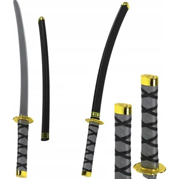 Replika zbraně Samurajský meč Zbraň Bojovníka Ninja Katana Karneval Párty 73 cm