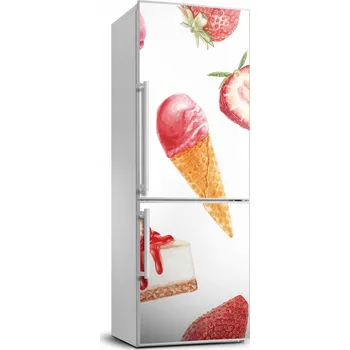 Fototapeta Samolepka na ledničku Jahodová příchuť 70x190