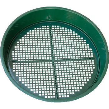 Síto zahradní vyměnitelné tmavě zelené 4 a 6mm d38cm 2ks