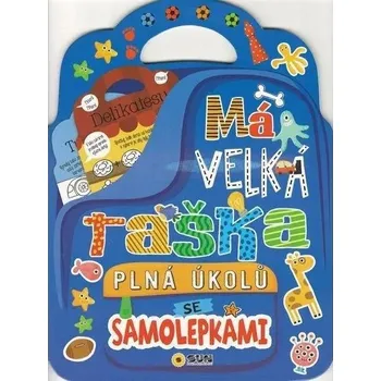 Má velkou tašku plnou domácích úkolů s nálepkami