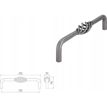 Nábytkové kování Nábytková úchytka SIRO 1304-136ZN9 antická cín