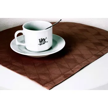 Povlak na polštářek Tibex Ubrousek DAMAŠEK hnědá 40 x 40 cm