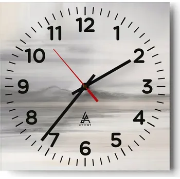 Hodiny Kuchyňské nástěnné hodiny 30x30 Světlé skleněné hodiny do obýváku Moderní Tiché