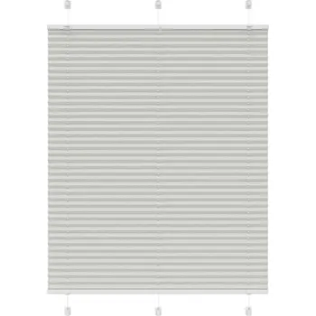 Roleta vidaXL Plisovaná roleta 110x150 cm Šířka látky 109,4 cm [4015196] Barva: světle šedá