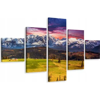 Obraz Vícedílný obraz KRAJINA Horská příroda 3D 250x150