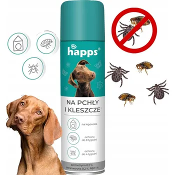 Antiparazitikum pro psa Sprej proti blechám a klíšťatům pro psy – aerosol pro všechny rasy, 250 ml