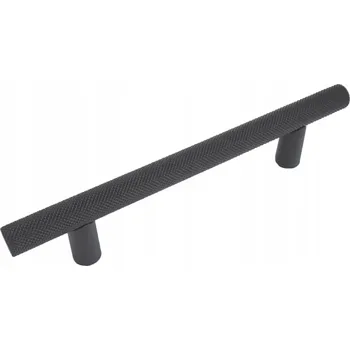 Nábytkové kování Nábytková úchytka LUCA reling černá LOFT L-96/146mm