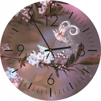 Hodiny Nástěnné HODINY KULATÝ Fotoobraz 40cm Magický čas