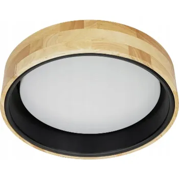 Kulatý Stropní Svítidlo Italux 35 x 7 cm bílá, hnědá