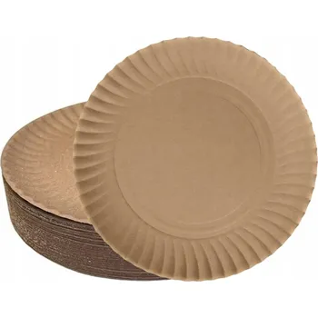 Talíř KRAFTOVÉ PAPÍROVÉ TALÍŘE 23cm 50 ks kulatý Clarina