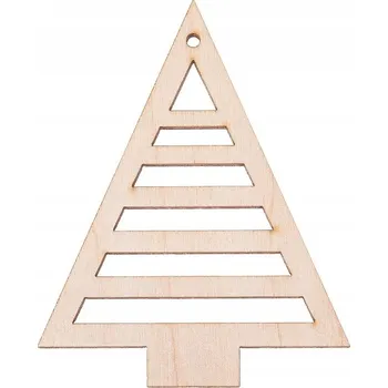 Vánoční dekorace VÁNOČNÍ STROMEK překližka ZÁVĚS ozdoba DECOUPAGE svátky