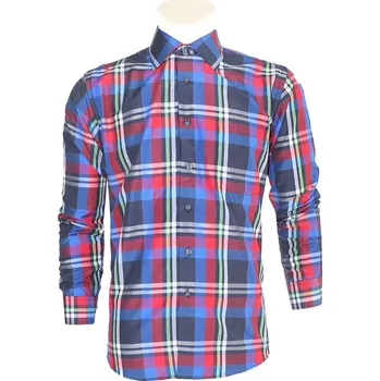 Pánská košile Pánská košile červená kostka vz.č.10, ❗Objednávejte raději o číslo větší❗ Velikost: L