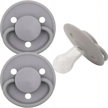 dudlíky Silikonový Dudlík Mininor kulatý 6 měsíců +