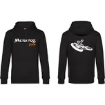 Pánská mikina s kapucí a motivem Motocross - Černá - Velikost XL