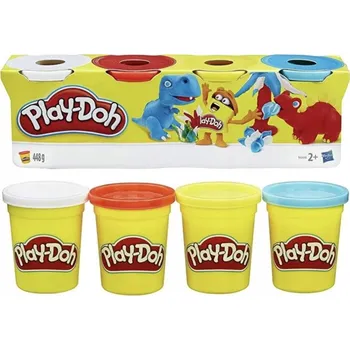 Modelovací hmota Play-Doh Modelína 4-Pak bílá červená modrá žlutá Modelovací hmota